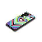 y2k sweet fusion pink hearts back phone cover | glass case for samsung galaxy s25 ultra