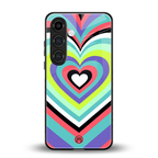 y2k sweet fusion pink hearts back phone cover | glass case for samsung galaxy s24