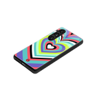 y2k sweet fusion pink hearts back phone cover | glass case for samsung galaxy s24 fe