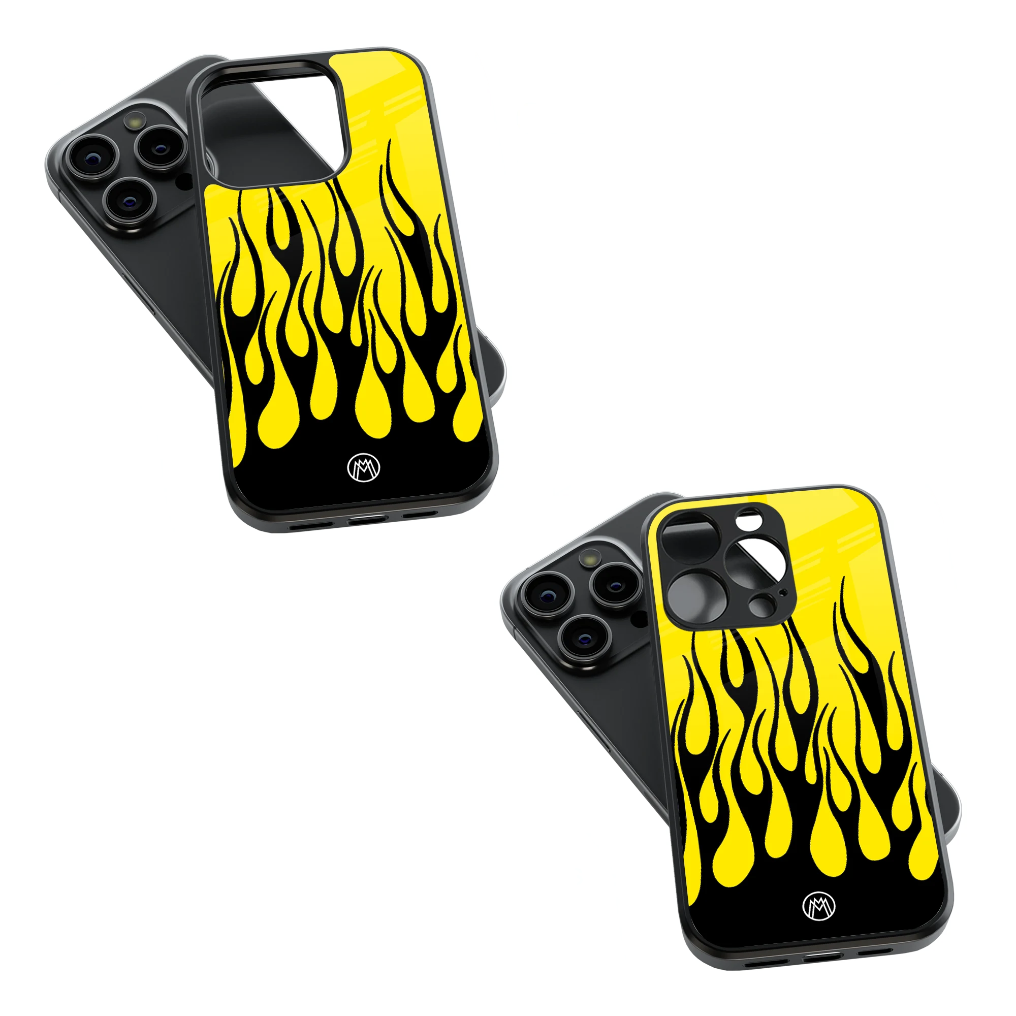 Trendy Glass Back Mobile Case for iPhone, Samsung, Redmi, OnePlus, Google Pixel, Motorola