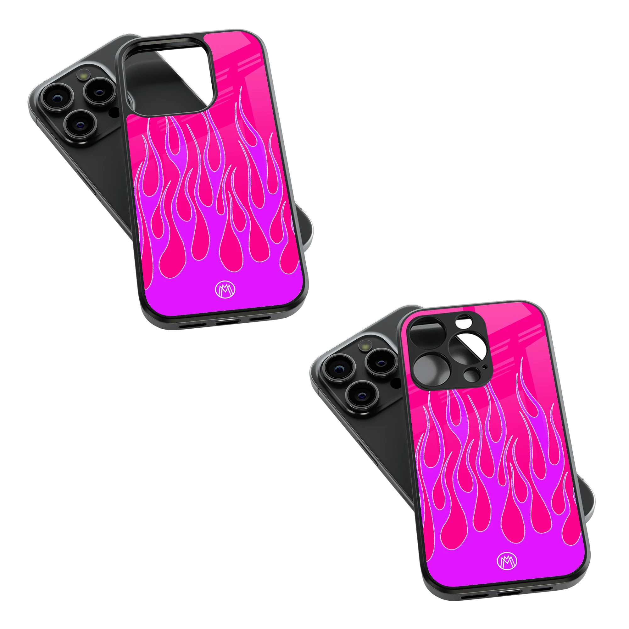 Trendy Glass Back Mobile Case for iPhone, Samsung, Redmi, OnePlus, Google Pixel, Motorola