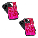 Trendy Glass Back Mobile Case for iPhone, Samsung, Redmi, OnePlus, Google Pixel, Motorola