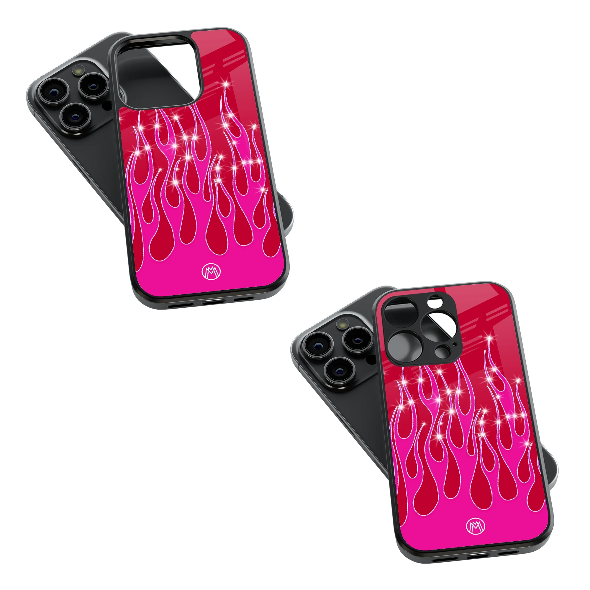 Trendy Glass Back Mobile Case for iPhone, Samsung, Redmi, OnePlus, Google Pixel, Motorola