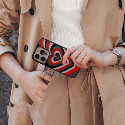 y2k red hearts lucifer edition back phone cover | glass case for google pixel 9 pro