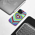 y2k sweet fusion pink hearts back phone cover | glass case for nothing phone 2a