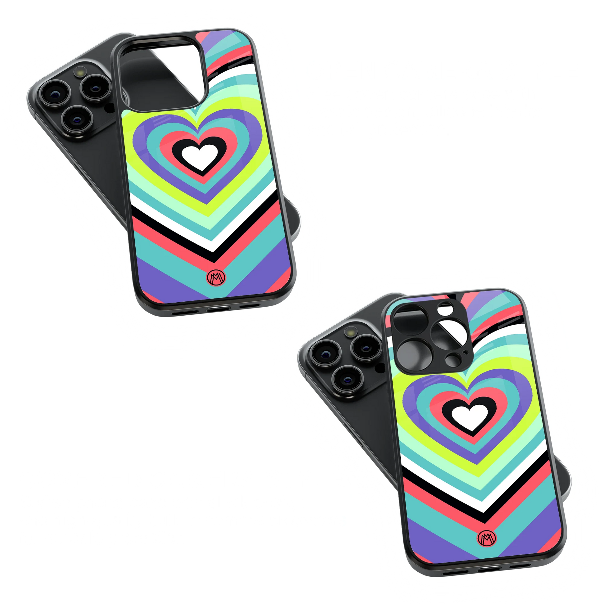 Trendy Glass Back Mobile Case for iPhone, Samsung, Redmi, OnePlus, Google Pixel, Motorola