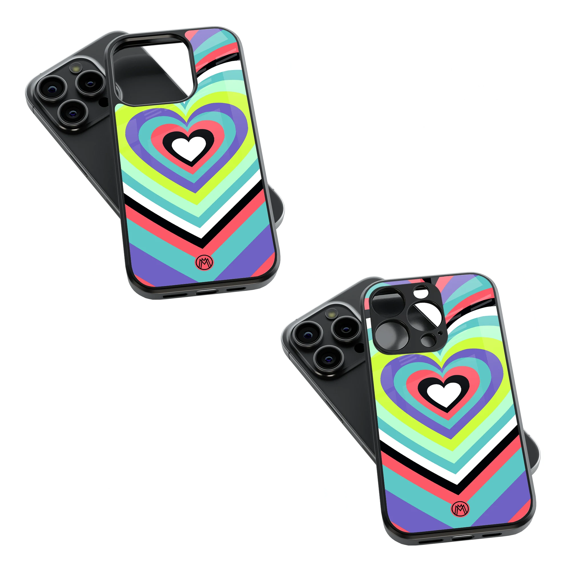 Trendy Glass Back Mobile Case for iPhone, Samsung, Redmi, OnePlus, Google Pixel, Motorola