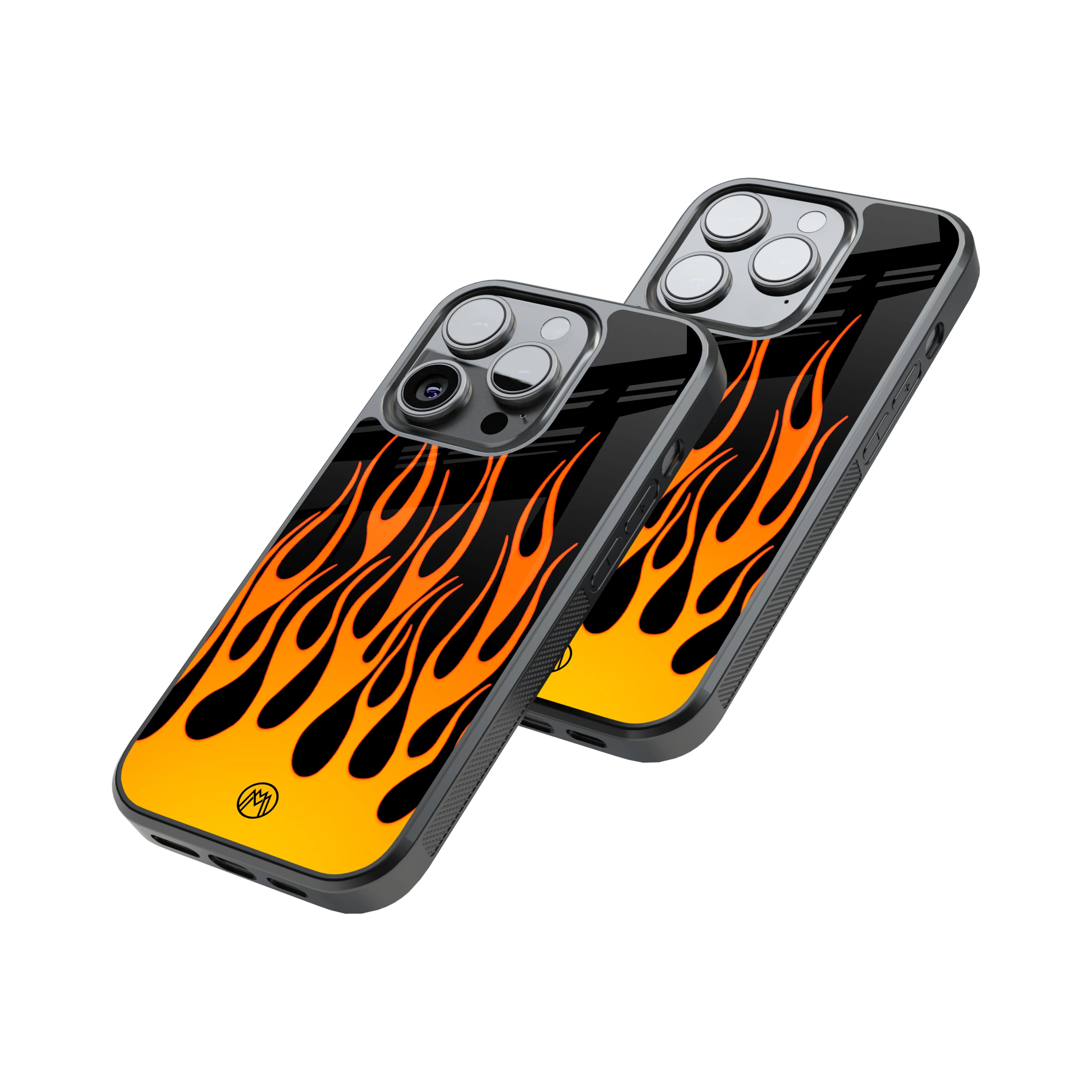 Protective Glass Back Phone Case Compatible with iPhone, Samsung, OnePlus, Pixel & More