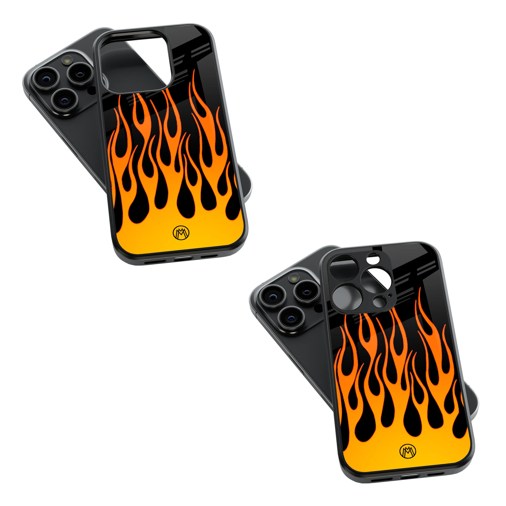 Trendy Glass Back Mobile Case for iPhone, Samsung, Redmi, OnePlus, Google Pixel, Motorola