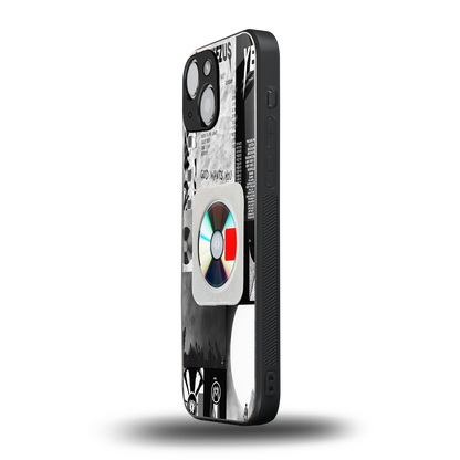 yeezus back phone cover | glass case for iphone 13 mini