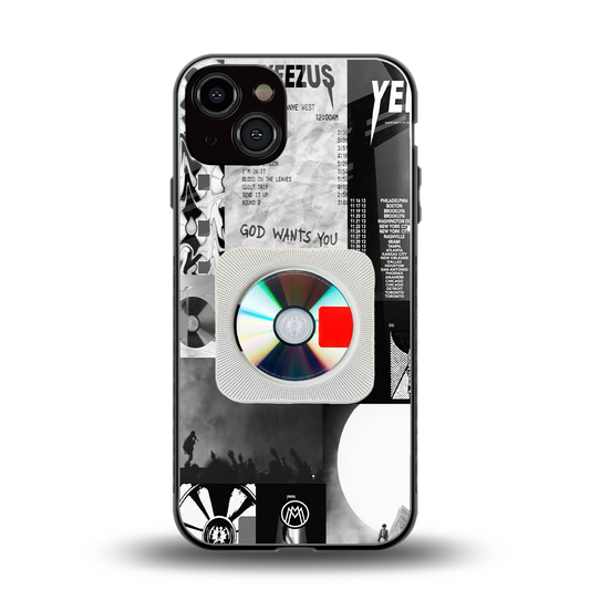 yeezus back phone cover | glass case for iphone 13