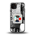 yeezus back phone cover | glass case for iphone 14 plus