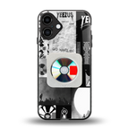 yeezus back phone cover | glass case for iphone 16 plus