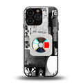 yeezus back phone cover | glass case for iphone 16 pro max