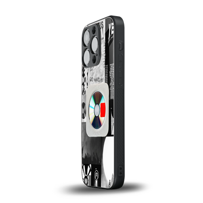 yeezus back phone cover | glass case for iphone 16 pro