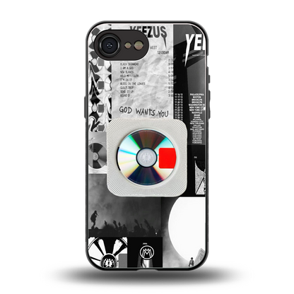 yeezus back phone cover | glass case for iphone 16e