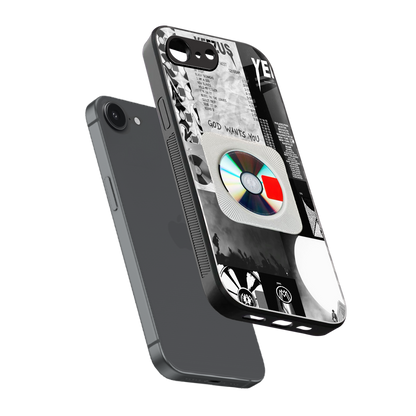 yeezus back phone cover | glass case for iphone 16e