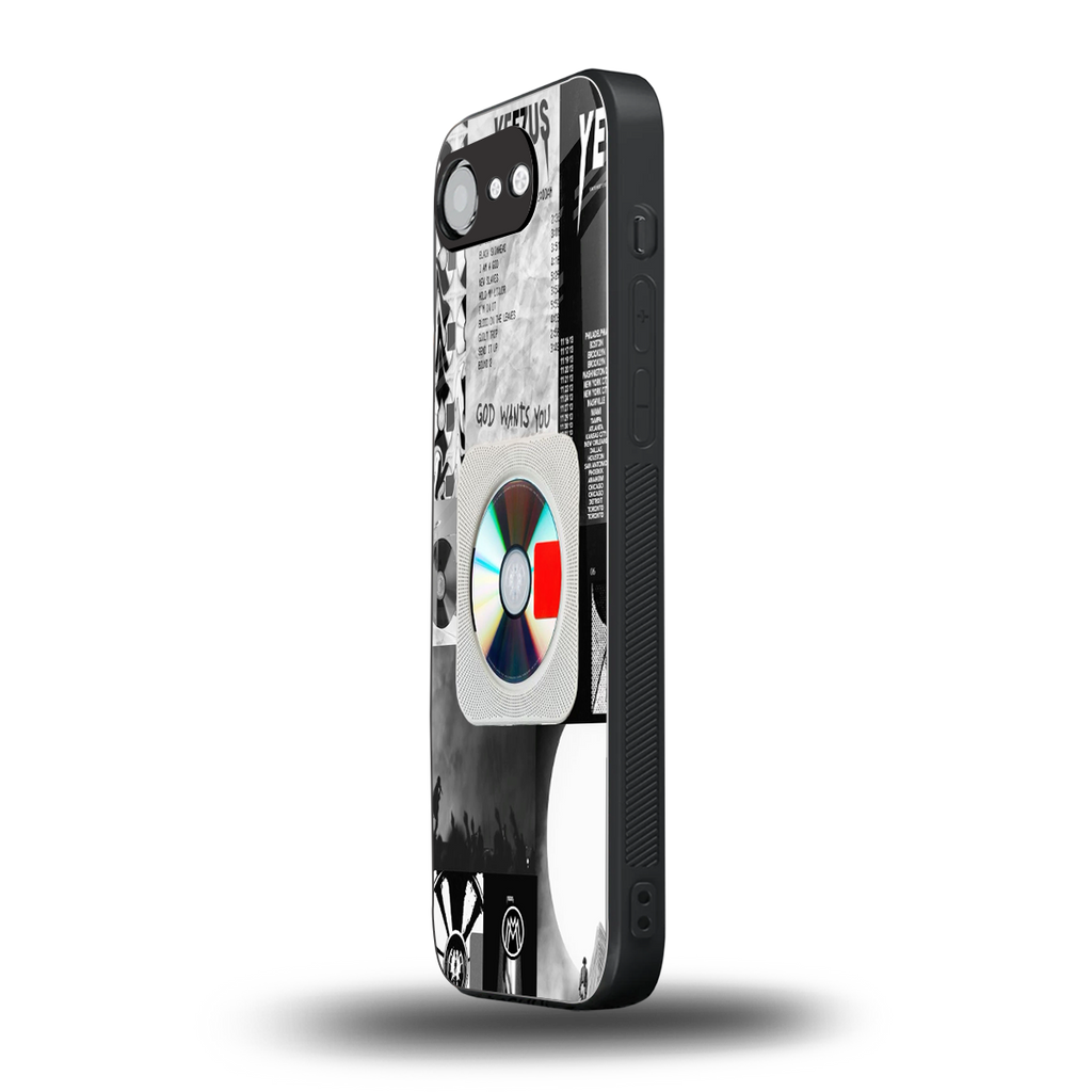 yeezus back phone cover | glass case for iphone 16e