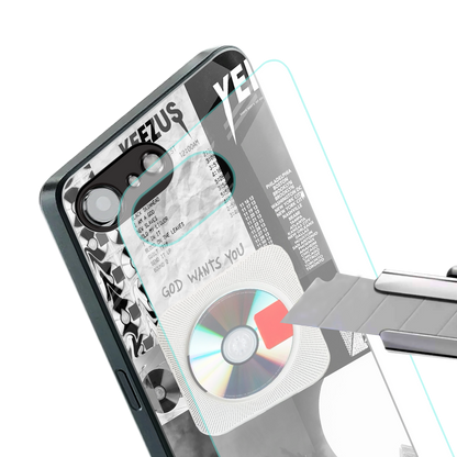 yeezus back phone cover | glass case for iphone 16e
