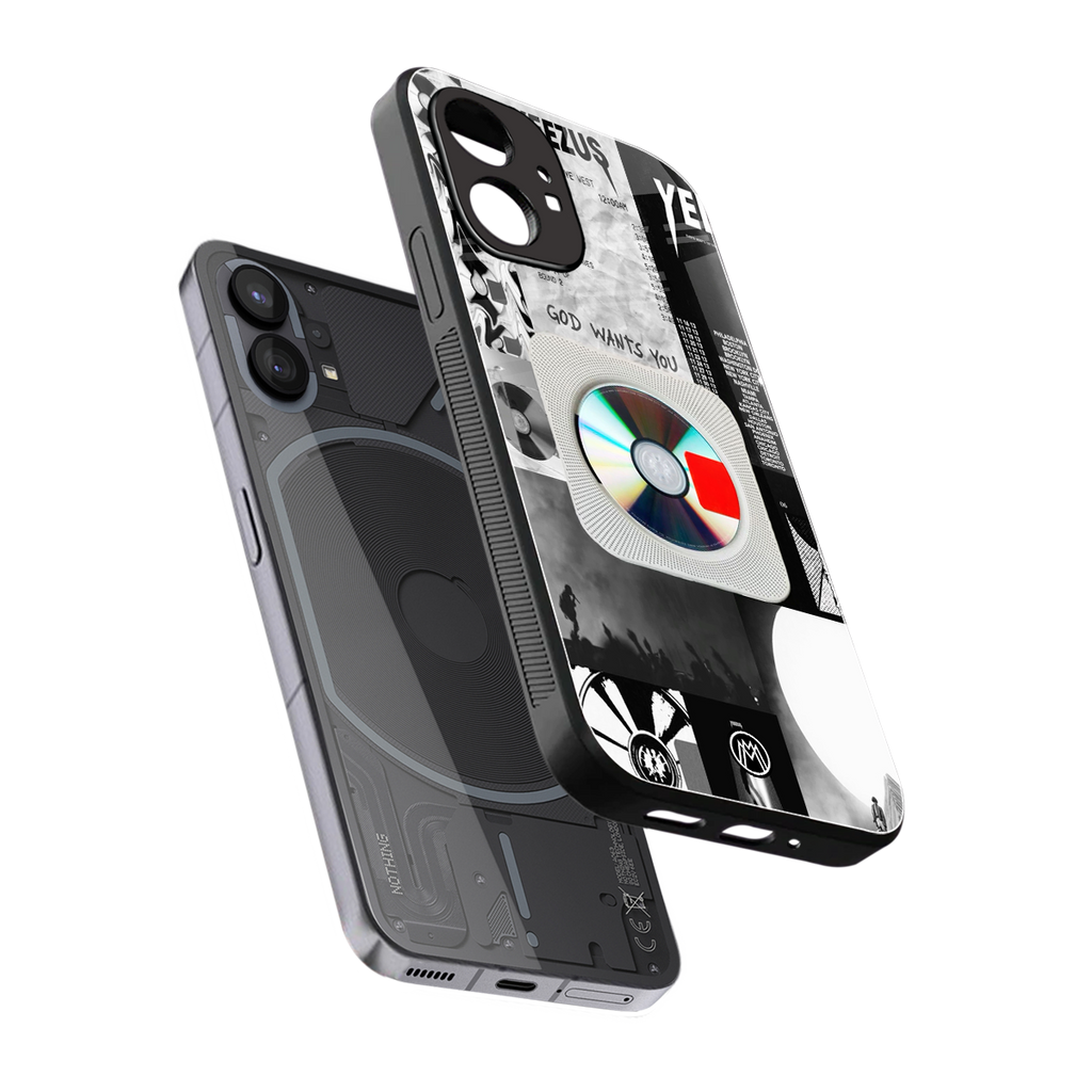 yeezus back phone cover | glass case for nothing phone 1