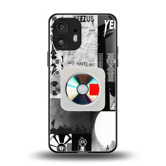 yeezus back phone cover | glass case for nothing phone 2