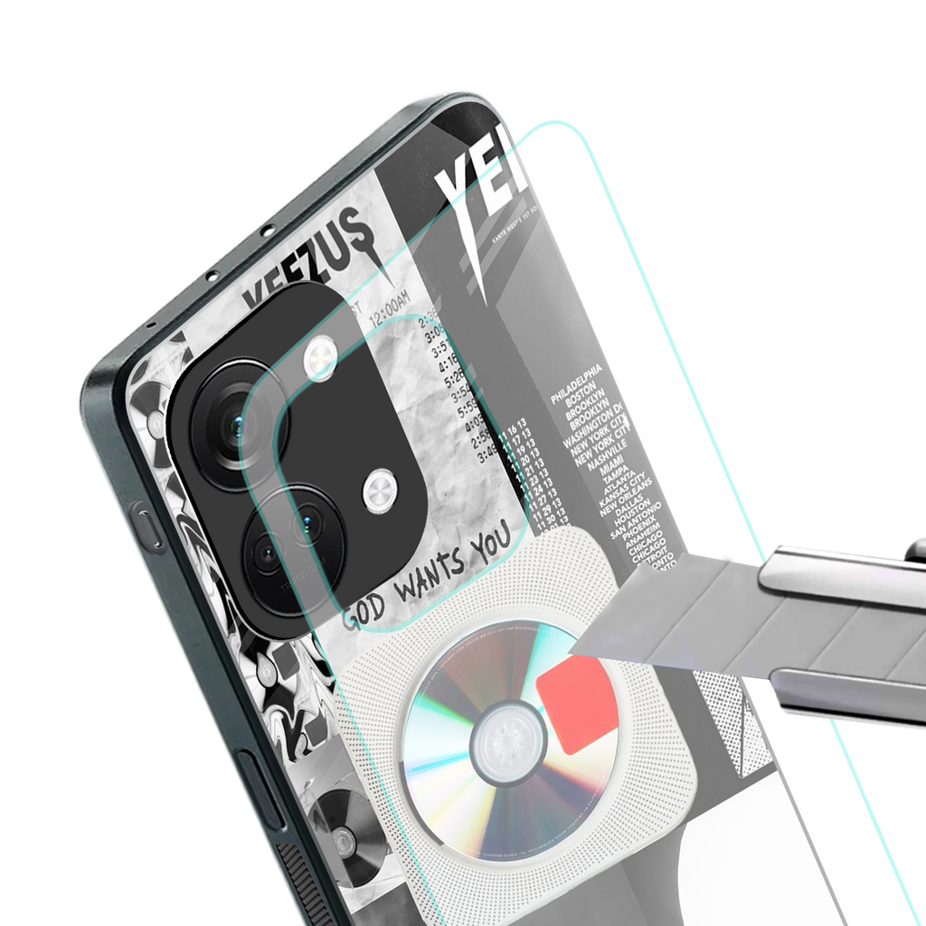 yeezus back phone cover | glass case for oneplus nord 3