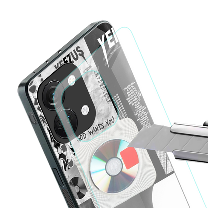 yeezus back phone cover | glass case for oneplus nord 3