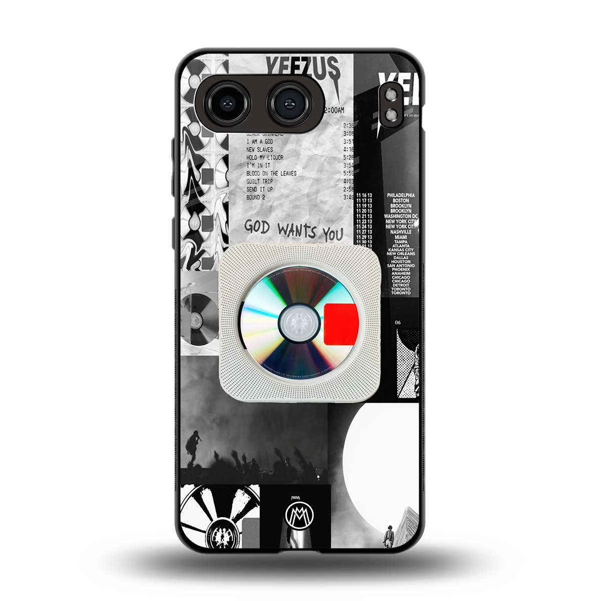 yeezus back phone cover | glass case for oneplus nord 4