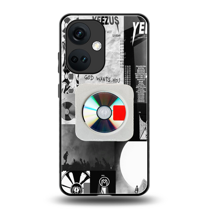 yeezus back phone cover | glass case for oneplus nord ce 3