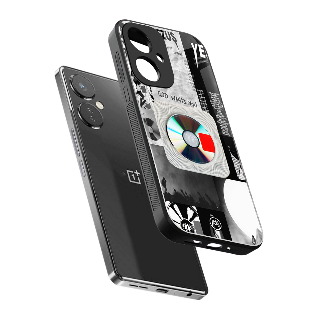 yeezus back phone cover | glass case for oneplus nord ce 3
