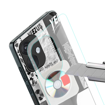 yeezus back phone cover | glass case for oneplus nord ce 3