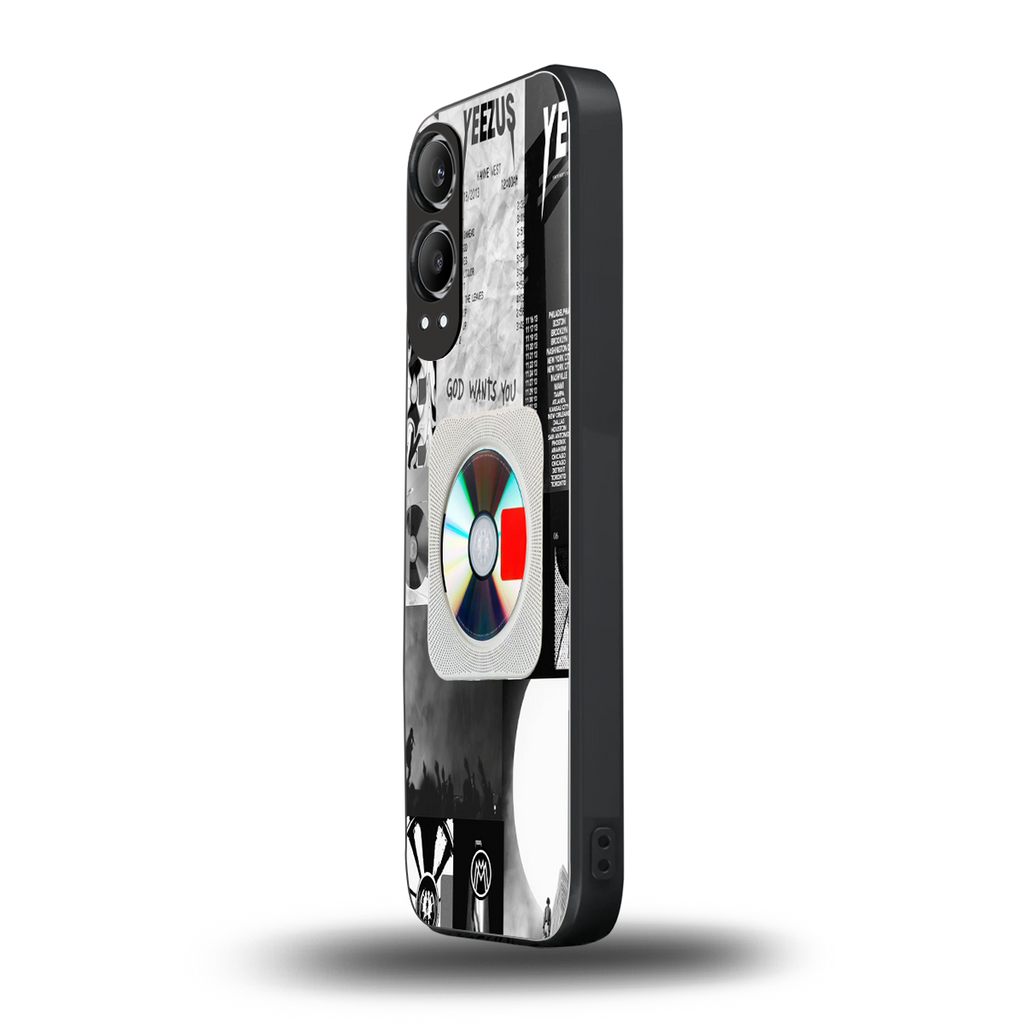 yeezus back phone cover | glass case for oneplus nord ce 4 lite