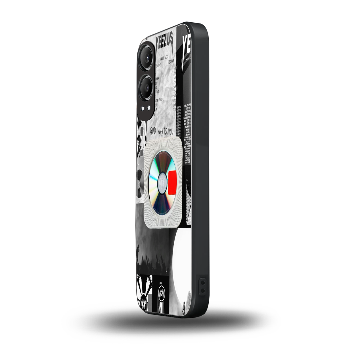 yeezus back phone cover | glass case for oneplus nord ce 4 lite