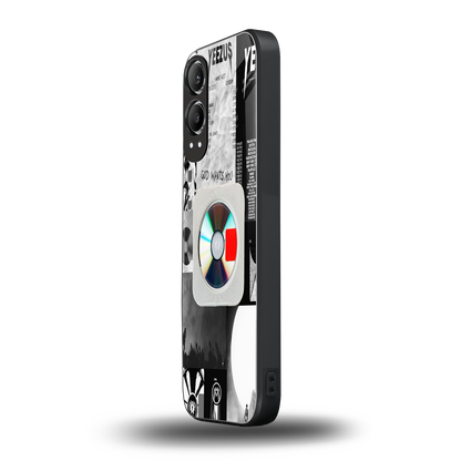 yeezus back phone cover | glass case for oneplus nord ce 4 lite