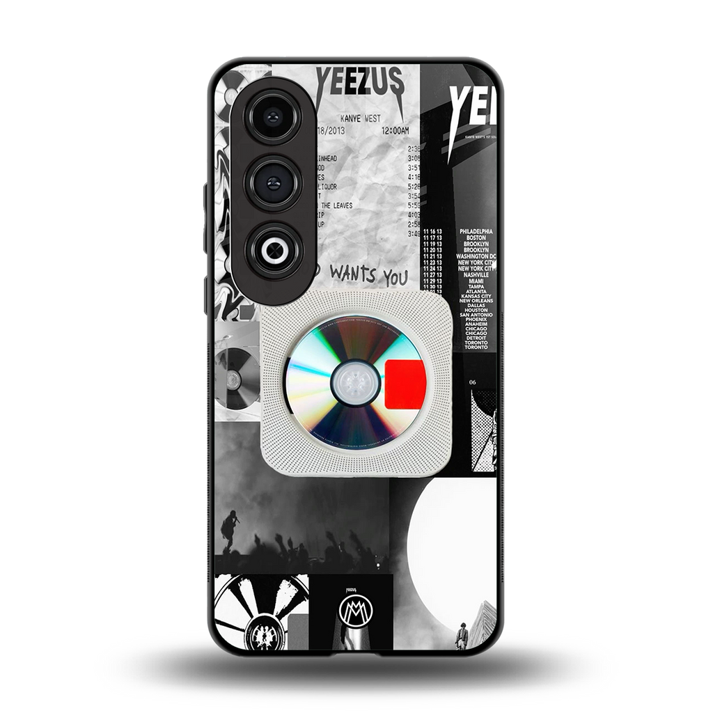 yeezus back phone cover | glass case for oneplus nord ce 4