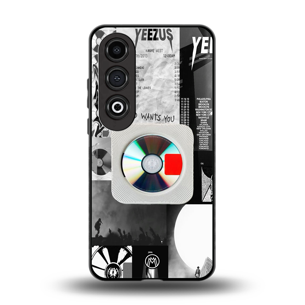 yeezus back phone cover | glass case for oneplus nord ce 4