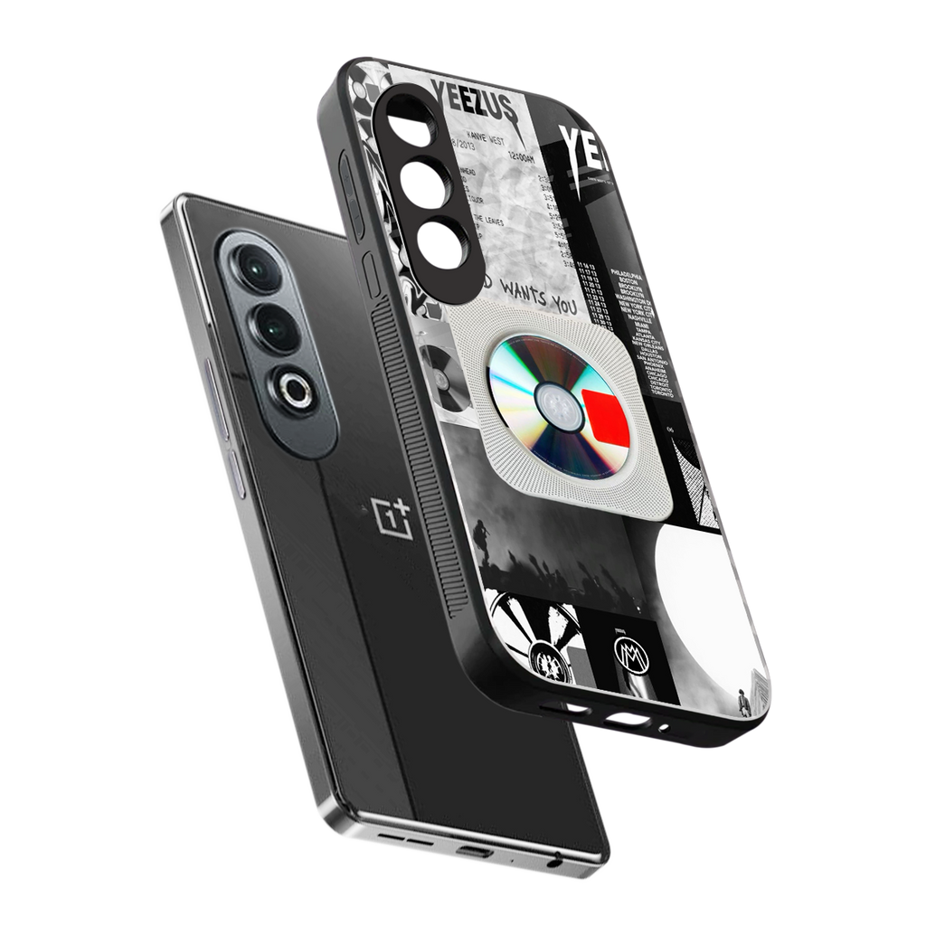 yeezus back phone cover | glass case for oneplus nord ce 4