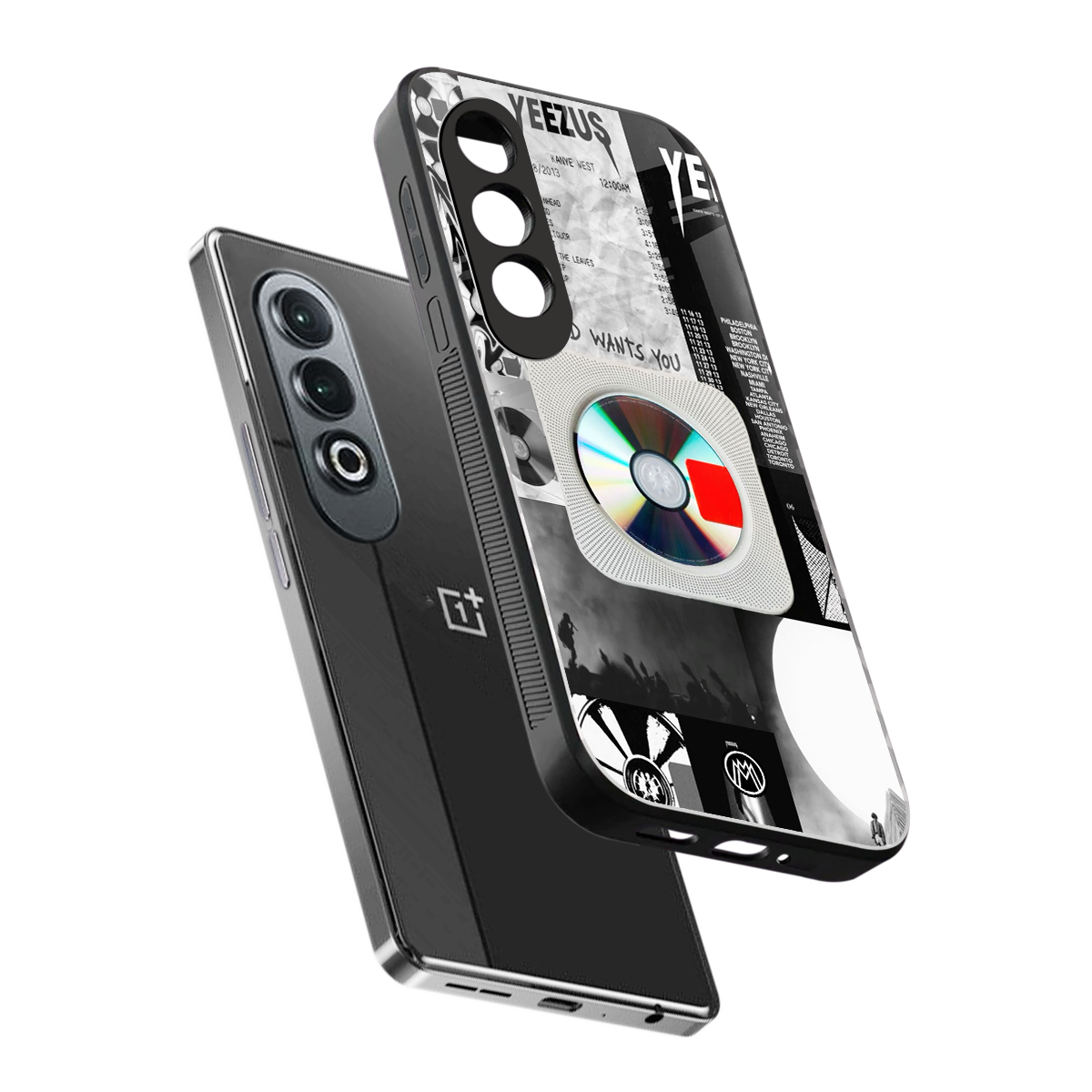 yeezus back phone cover | glass case for oneplus nord ce 4