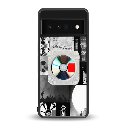 yeezus back phone cover | glass case for google pixel 6 pro