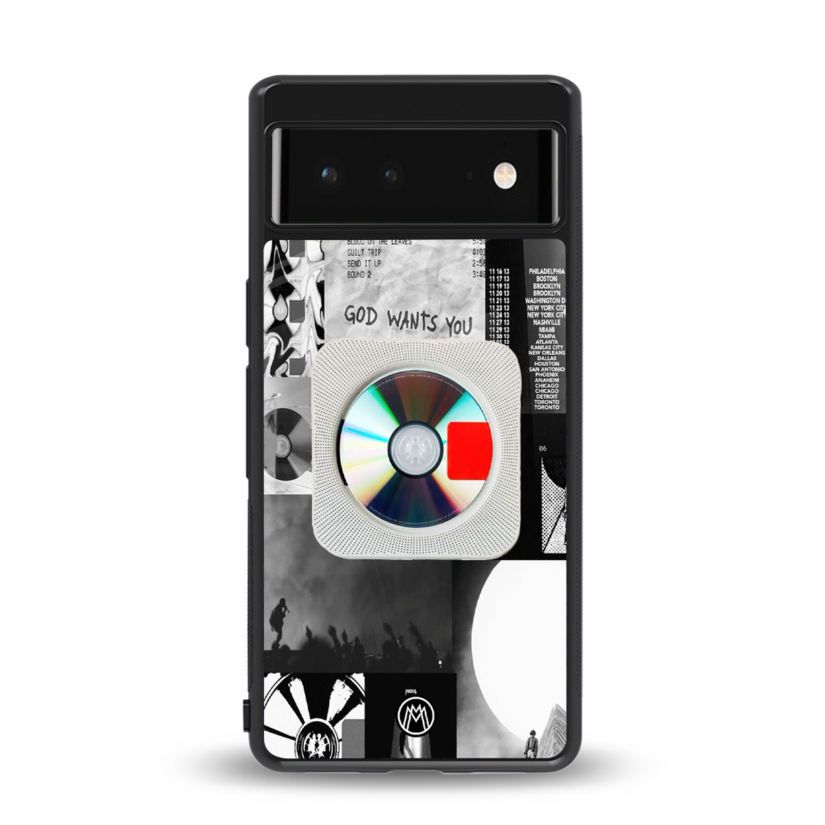 yeezus back phone cover | glass case for Google Pixel 6A