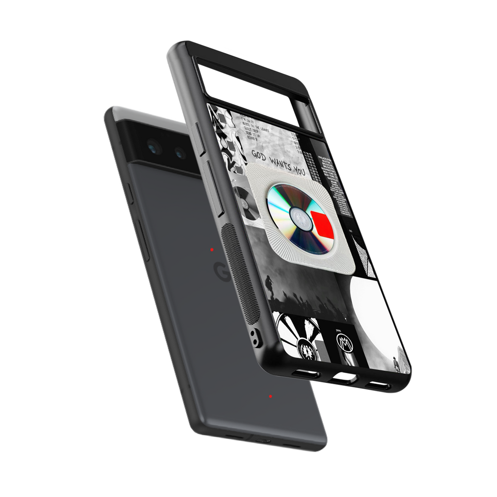 yeezus back phone cover | glass case for Google Pixel 6A