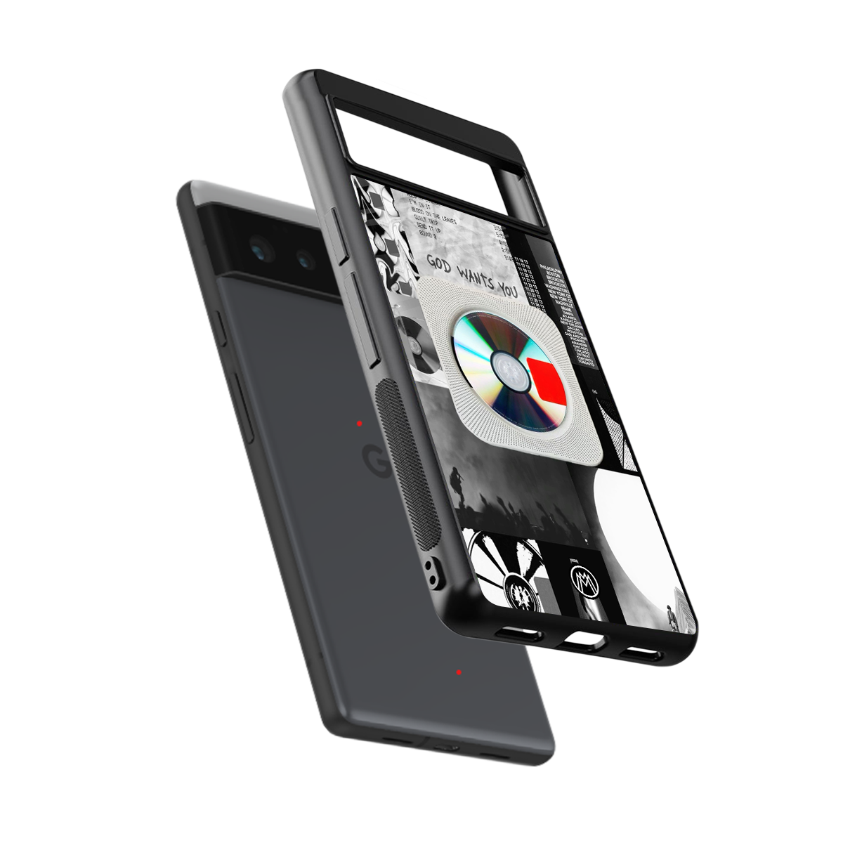yeezus back phone cover | glass case for Google Pixel 6A