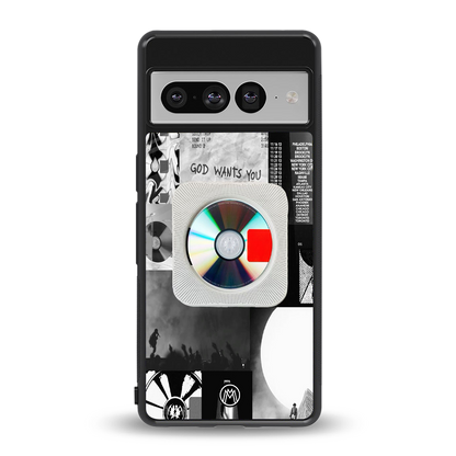 yeezus back phone cover | glass case for google pixel 7 pro