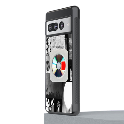 yeezus back phone cover | glass case for google pixel 7 pro