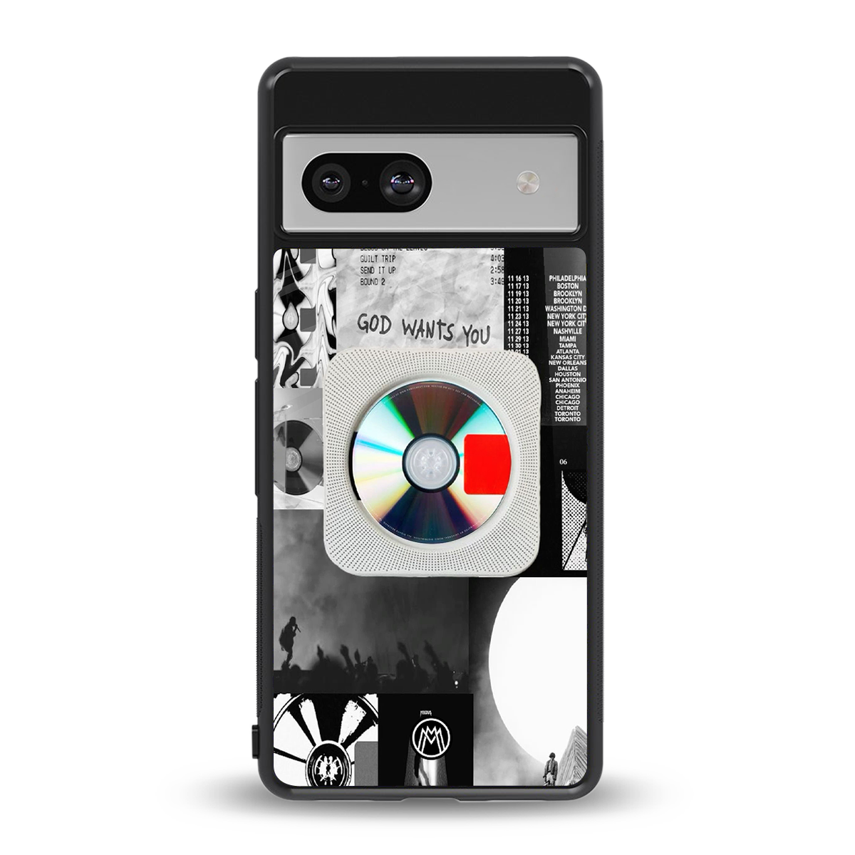 yeezus back phone cover | glass case for Google Pixel 7
