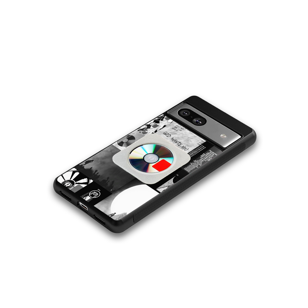 yeezus back phone cover | glass case for Google Pixel 7A