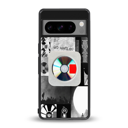 yeezus back phone cover | glass case for google pixel 8 pro