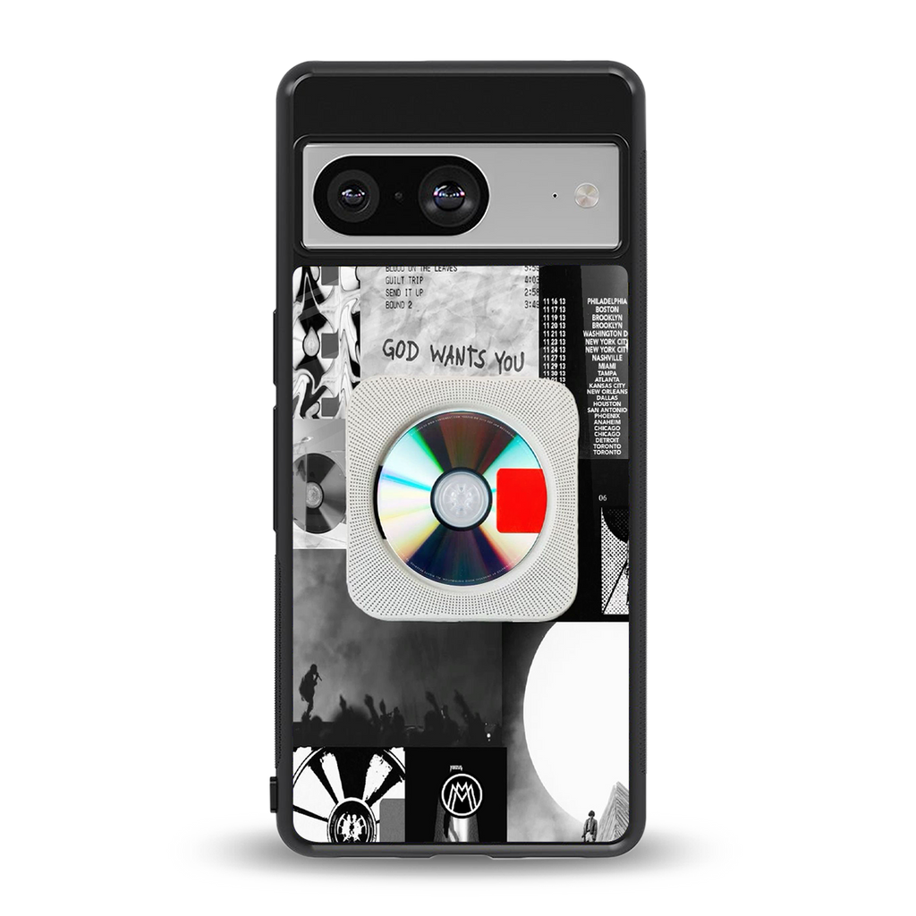 yeezus back phone cover | glass case for Google Pixel 8