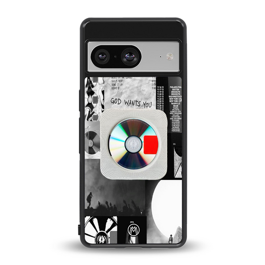 yeezus back phone cover | glass case for Google Pixel 8