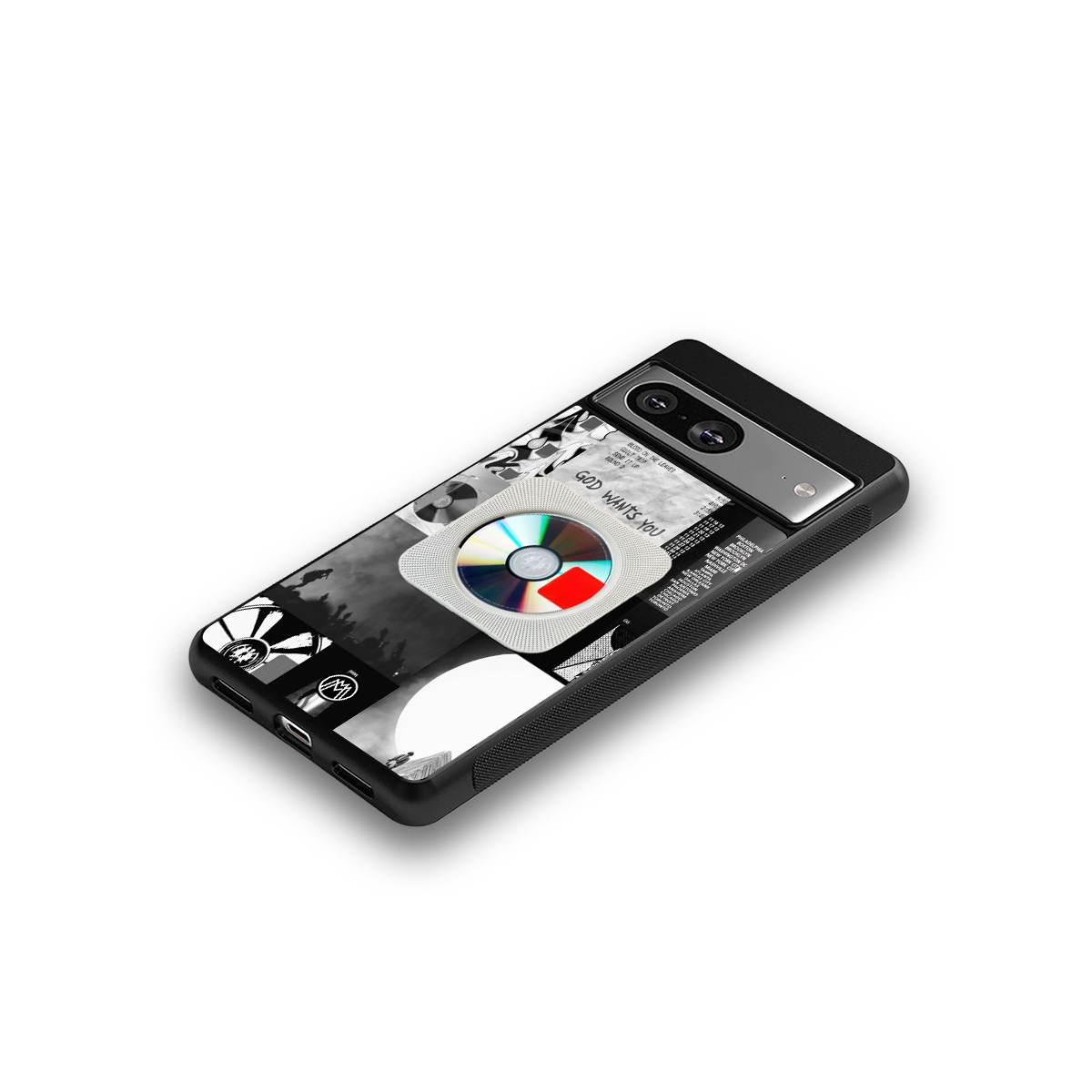 yeezus back phone cover | glass case for Google Pixel 8